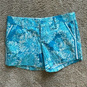 NWT Lilly Pulitzer Blue Floral Women's Shorts